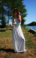 Rochie  "Lady White" by JukaFashion.ro cod 195B