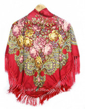 Sal Traditional "Matrioska" Burgundy by jukafashion.ro
