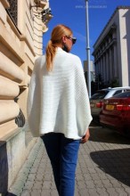 Cardigan 'Bolero" Alb by JukaFashion.ro (2018)