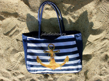 Geanta Tip Cos "Sailor" Bleumarine by JukaFashion.ro