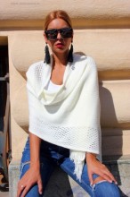 Poncho Dama "Lolita" Alb by JukaFashion.ro (2018)