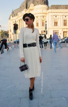 *Rochie Dama "Gemma" Cream by JukaFashion.ro cod G02
