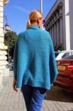 Cardigan 'Bolero" Turcoaz by JukaFashion.ro (2018)