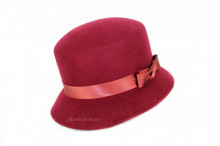 Palarie Eleganta "Anastasia" Burgundy by JukaFashion.ro