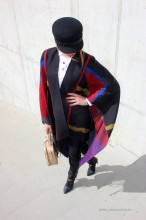 Poncho Dama "British" Negru by JukaFashion.ro (2018)