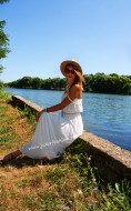 Rochie  "Lady White" by JukaFashion.ro cod 195B