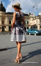 Set Dama  "Coquette" Black&White by JukaFashion.ro cod 206B