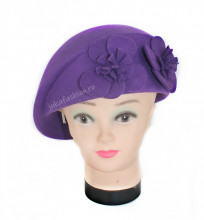 *Basca tip Toca "Brigitte" Violet by JukaFashion.ro