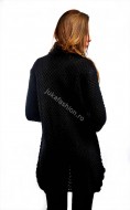 Cardigan "Splend'Or" Black  by JukaFashion.ro cod B00111