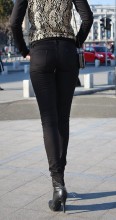 pantaloni dama conici stofa clasic bumbac femei