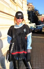 Pulover Tip Poncho "Estrella" Black by JukaFashion.ro cod ES1