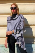 **Sal Dama PREMIUM "Finura" Grey by jukafashion.ro (2018)