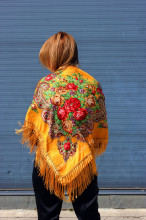 Sal Traditional "Matrioska" Galben by jukafashion.ro