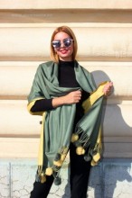 **Sal Dama PREMIUM "Finura" Smarald&Camel by jukafashion.ro (2018)