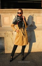 *Sal Esarfa Pashmina "British" Black Edition by jukafashion.ro cod PRM2