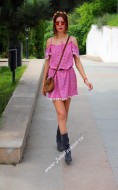 Rochie  "Hippie" Pink by JukaFashion.ro cod 75B