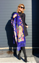 Sal Traditional "Buque" Albastru by jukafashion.ro