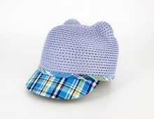 *Șapcă Fetițe "Miau" Blue by jukafashion.ro