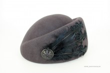 Toca Dama "Pena" Gri by JukaFashion.ro