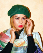 *Basca Dama "Picasso" Green by JukaFashion.ro