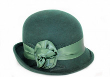 Palarie Eleganta "Madame" Verde by JukaFashion.ro