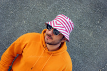 *Palarie tip Clopot de Vara "Surf" Rosu by jukafashion.ro