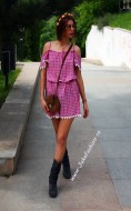 Rochie  "Hippie" Pink by JukaFashion.ro cod 75B