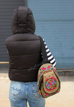*Rucsac Traditional "Boho" Rosu by JukaFashion.ro