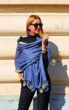 **Sal Dama PREMIUM "Finura" Blue&Kaki by jukafashion.ro (2018)