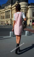 Sarafan Bumbac "Nadia" Pink by JukaFashion.ro cod 8888B