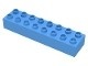 4199-42 DUPLO steen 2x8 (LET OP: DUPLO IS VRIJWEL ALTIJD PAKKETPOST) blauw, midden NIEUW *