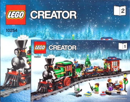 INS10254 10254 BOUWBESCHRIJVING- Winter Holiday Train NIEUW *