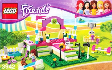 INS3942 3942 BOUWBESCHRIJVING- Friends: Heartlake Dog Show NIEUW *LOC BE