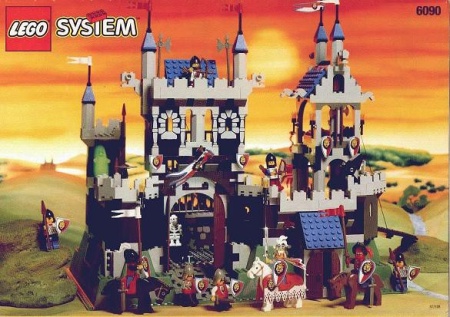 INS6090-G 6090 BOUWBESCHRIJVING- Royal Knight's Castle gebruikt *LOC RBS