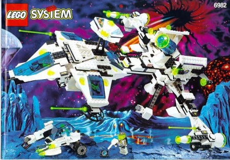 INS6982-G 6982 BOUWBESCHRIJVING- Explorien Starship gebruikt *LOC RBS