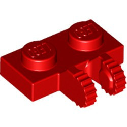 60471-5 Scharnierplaat 1x2- 2 houders aan zijkant rood NIEUW *1L299