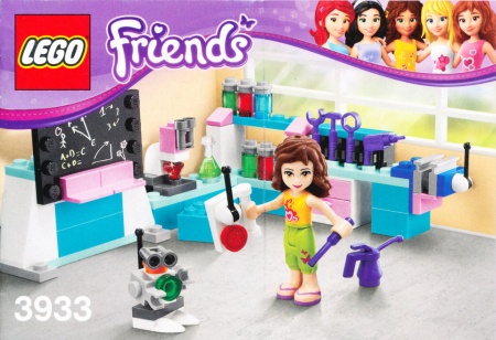 INS3933 3933 BOUWBESCHRIJVING- Friends: Olivia's Invention Workshop NIEUW *LOC BE