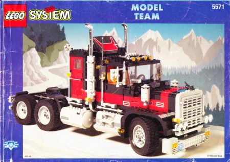 INS5571-G 5571 BOUWBESCHRIJVING- Giant Truck (MATIG VERKREUKELT, ZIE FOTO) gebruikt *LOC RBS
