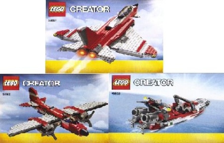 INS5892-G 5892 BOUWBESCHRIJVING- Sonic Boom (3 boekjes) gebruikt *