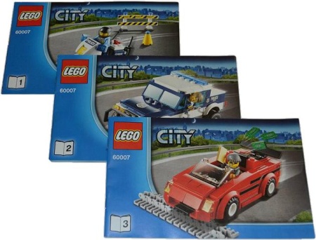 INS60007 60007 BOUWBESCHRIJVING- High Speed Chase (3 boekjes) gebruikt *