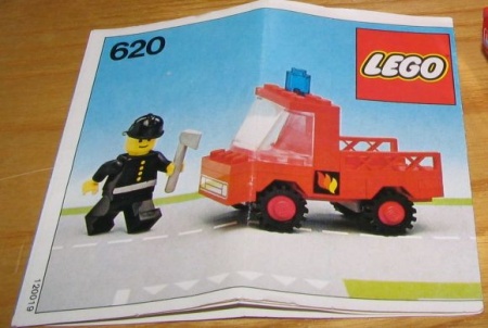 INS620-1-G 620 BOUWBESCHRIJVING Fireman's Car gebruikt *LOC RB