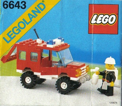 INS6643-G 6643 BOUWBESCHRIJVING- Fire Truck gebruikt *LOC RBL