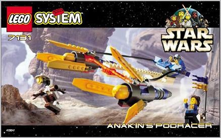 INS7131-G 7131 BOUWBESCHRIJVING- Anakin's Podracer gebruikt *LOC RBS