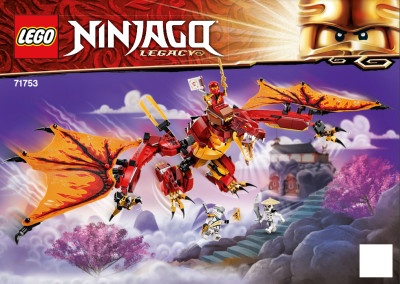 INS71753 71753 BOUWBESCHRIJVING- Ninjago- Fire Dragon Attack NIEUW *