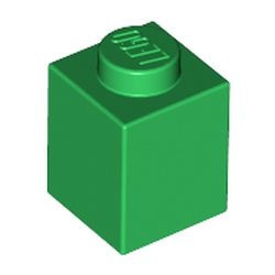 3005-6 Steen 1x1 groen NIEUW *1L001