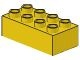 3011-3 DUPLO steen 2x4 (LET OP: DUPLO IS VRIJWEL ALTIJD PAKKETPOST) geel NIEUW *