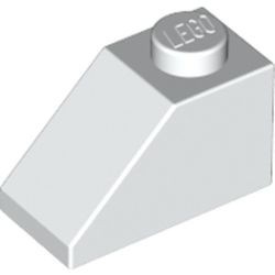 3040-1GBULK BULK: 20x Dakpan 45 graden 1x2 wit gebruikt *1R000