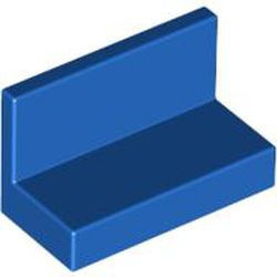 4865-7G Paneel 1x2x1 (bankje) rechte hoeken blauw gebruikt *1L0000