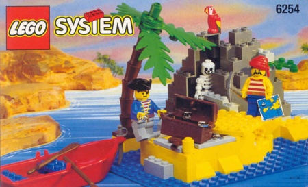 INS6254-G 6254 BOUWBESCHRIJVING- Piraten I: Rocky Reef gebruikt *LOC RBS