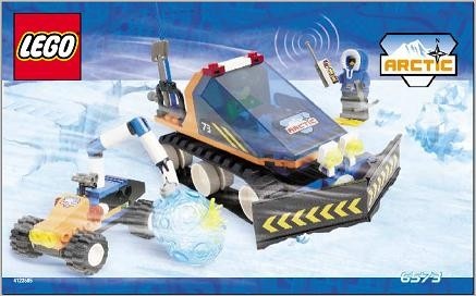 INS6577-G 6573 BOUWBESCHRIJVING- Arctic Snow Scooter gebruikt *LOC M3